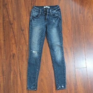 KanCan Signature Women's Dark Blue Skinny Jeans